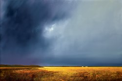 Thunder Clouds by Barry Hilton - Original Painting on Stretched Canvas sized 47x32 inches. Available from Whitewall Galleries